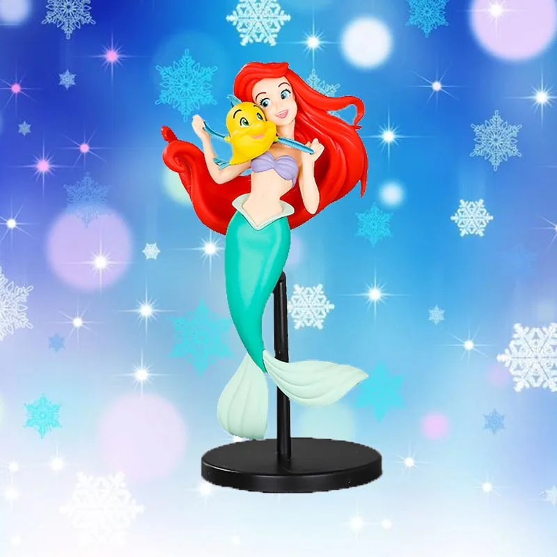 Disney Q Posket Princess Ariel 10-22 см ПВХ экшн-Фигурки игрушки торт украшения для детей
