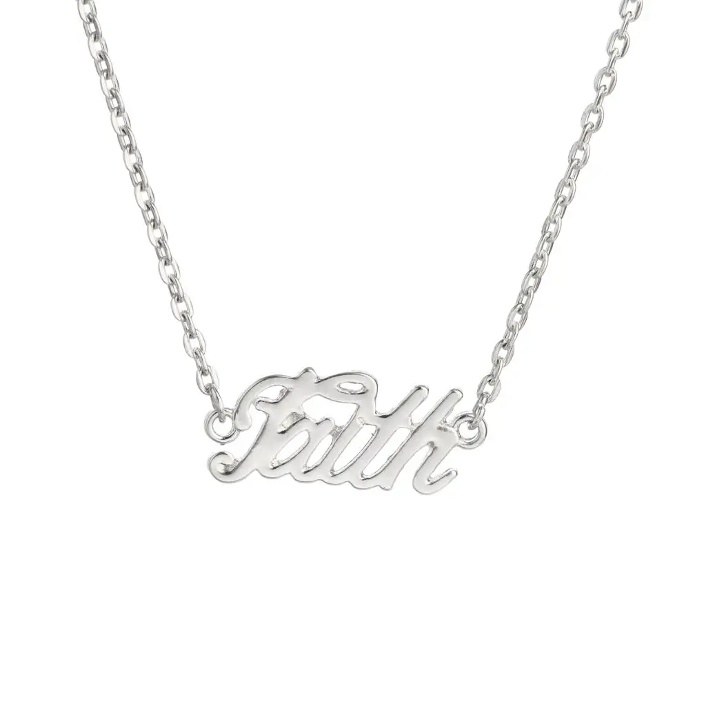 Надпись смелость/Любовь/верность подвеска с надписью ожерелье до ключиц модные