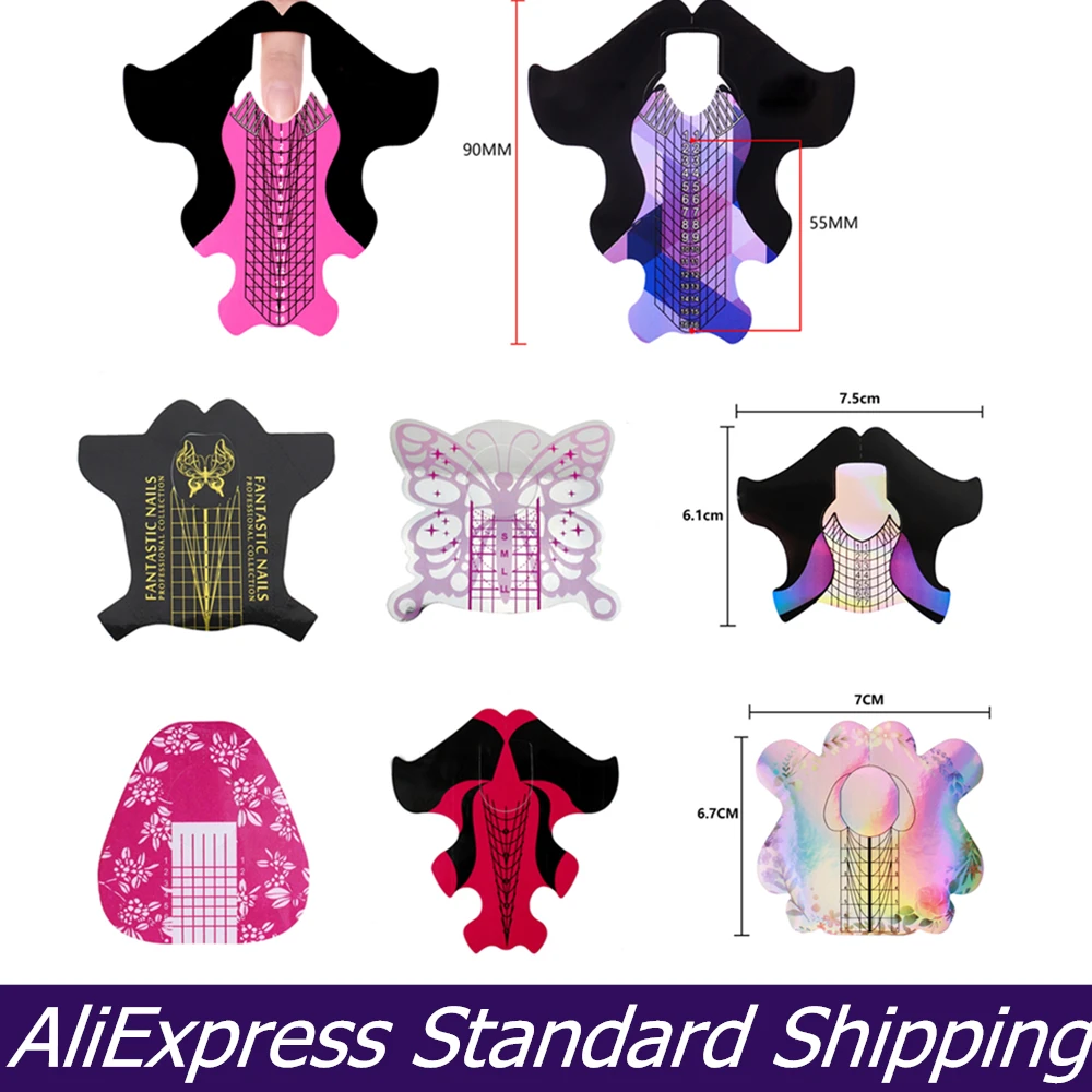 100 шт. квадратные бумажные формы в форме ромба на шпильке французская