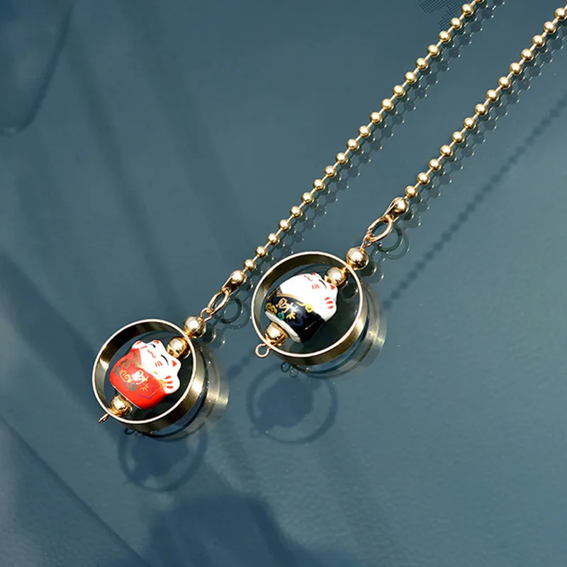 Искусственная кошка мультяшное украшение для автомобиля подвесные украшения