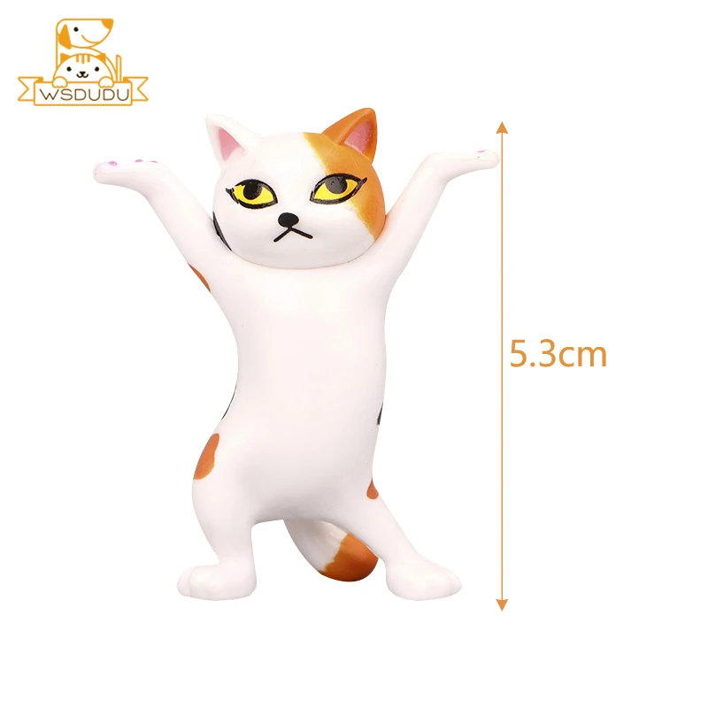 Танцевальный Кот фигурки игрушки милый мини котенок Мультяшные животные модель