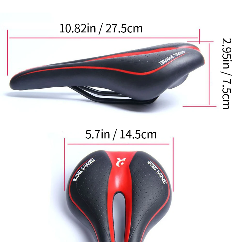 

1pcs Bicycle Seat Cycling Accessories Shock Absorbing Hollow Cushion Pad Bicycle Saddle Skid-proof Comfort Front Seat Mat