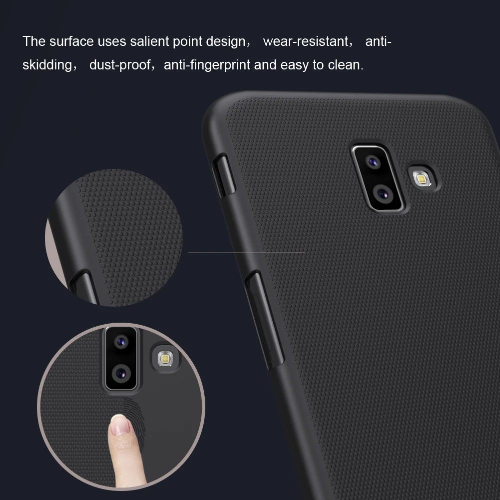 For Samsung Galaxy J6 Plus J6+ Case 6.0&quot NILLKIN Super Frosted Shield Matte PC Hard Phone Back Cover j6 Prime | Мобильные