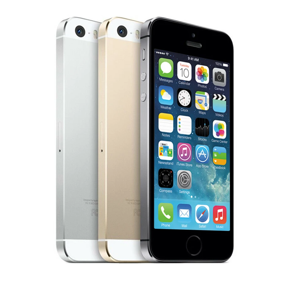 Мобильный телефон Apple iphone 5s 4," 1 ГБ ОЗУ 1 ГБ/32 ГБ/64 Гб ПЗУ 640x1136 pixel8.0MP 1560 мАч отпечаток пальца смартфон