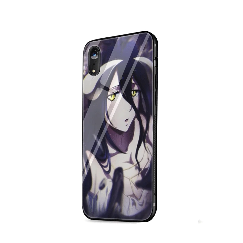 G10 Стеклянный чехол для телефона из ТПУ стекла для Apple iPhone 5 5S SE 6 6S 7 8 Plus XR X XS Max albedo Overlord - Цвет: G10