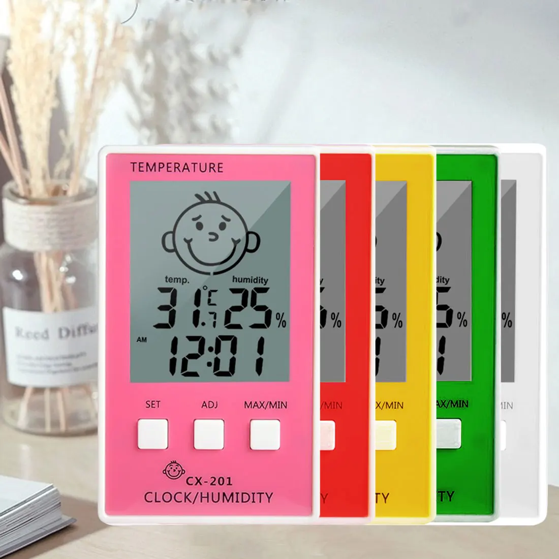 Precise Hygrometer Digital Clock Temperature Logger Humidity Meter Thermometre Higrometre Indoor Outdoor Thermometer | Инструменты
