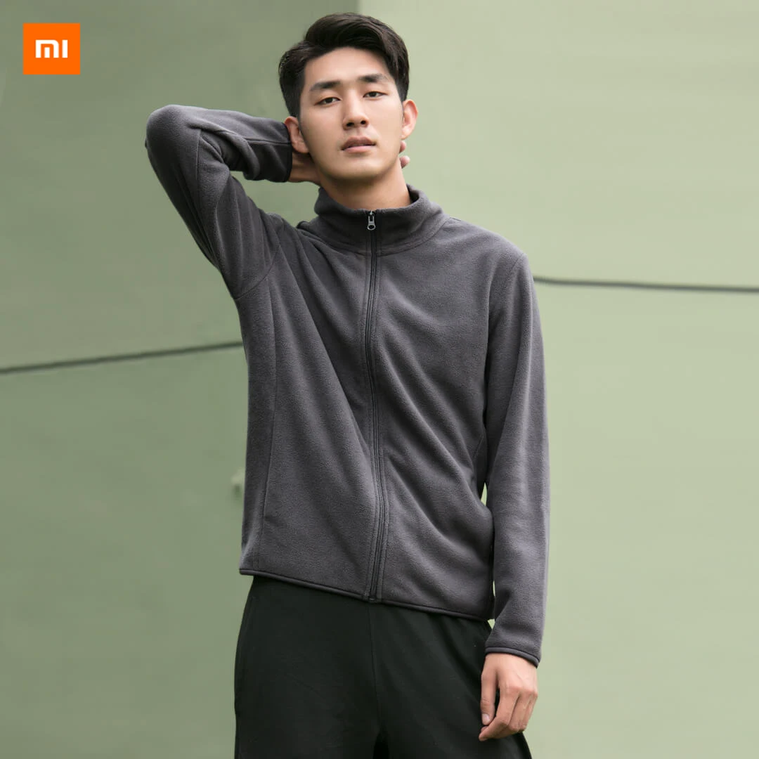Новинка Xiaomi Mijia Youpin флисовая куртка на молнии мужская секция хлопок Смита Пушистый Теплый нежный и мягкий Повседневный стиль