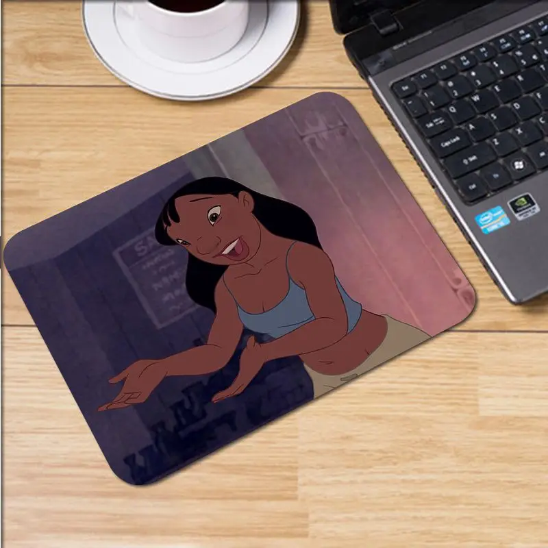 

High Quality Disney Lilo & Stitch Nani Office Mice Gamer Soft Mouse Pad Smooth Writing Pad Desktops Mate gaming mouse pad