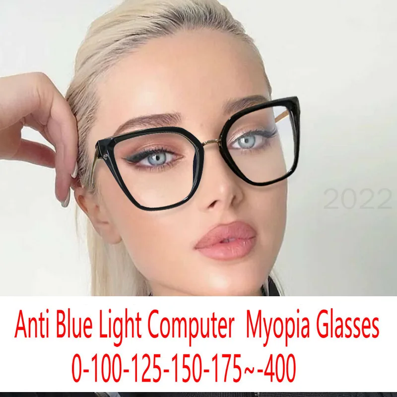 Очки для близорукости мужчин и женщин прозрачные готовые очки с защитой от