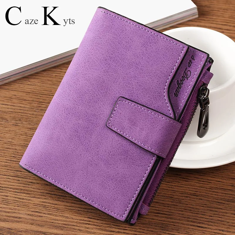 Новинка женский короткий кошелек Женский на молнии с пряжкой сумка для карт