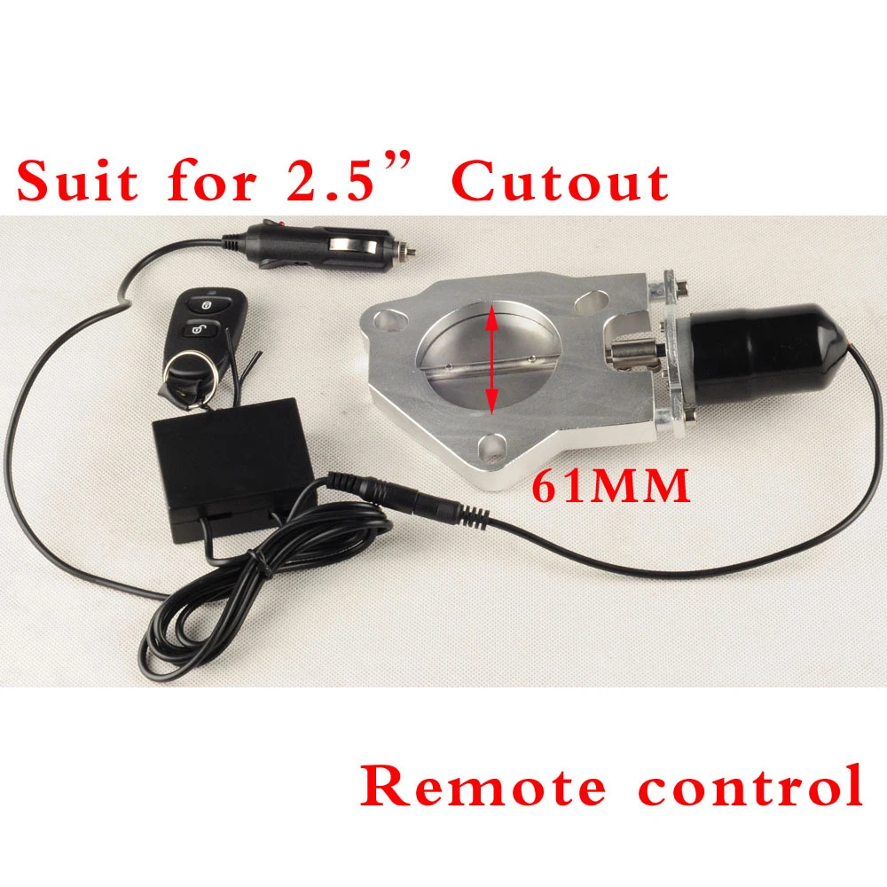 

Racing Universal Exhaust Billet electric dual exhaust valve butterfly valve for 2.5 inch 3 inch exhaust cutout system