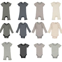 mm baby boy quality romper stripped toddler unisex summer onesie clothes shorts sleeve modal cotton jumpsuit basic