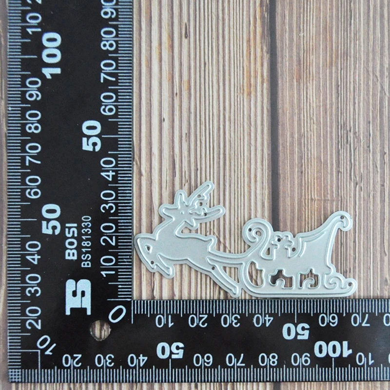 Happymems рождественские металлические Вырубные штампы для скрапбукинга лось