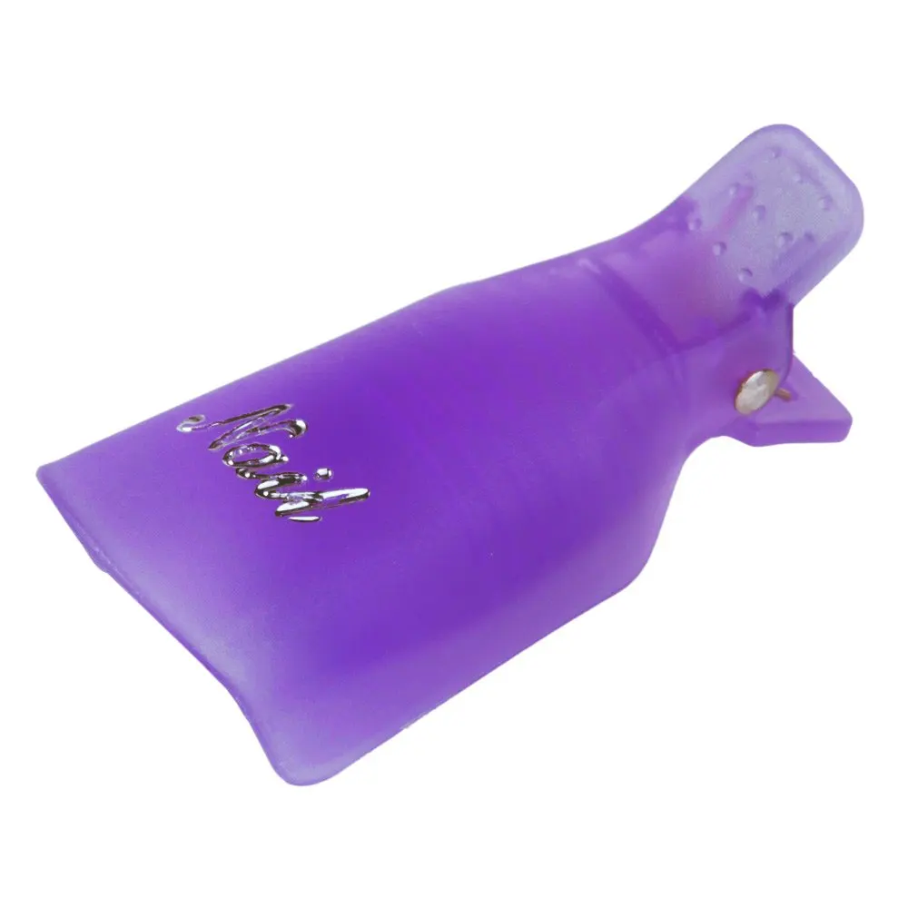 

10Pcs Durable Reusable Plastic Nail Art Soak Off Cap Clip Cleanser UV Gel Nail Polish Remover Wrap Nail Cleaner Remover
