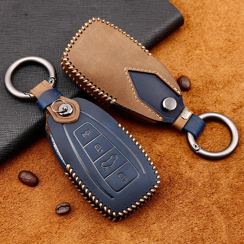 Кожаный чехол для автомобильных ключей с кольцом Geely Atlas Boyue NL3 Emgrand X7 EmgrarandX7 EX7 SUV GT