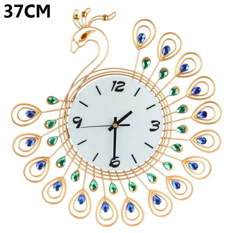 Декоративные металлические настенные часы с кристаллами Sunburst домашнее