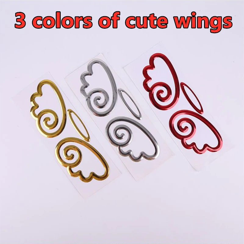 

WL 5/10/20 Sheets 3 Colors Car-styling PVC Waterproof Wings Sticker Universal Decoration For Car Body Fender Automobile Decal