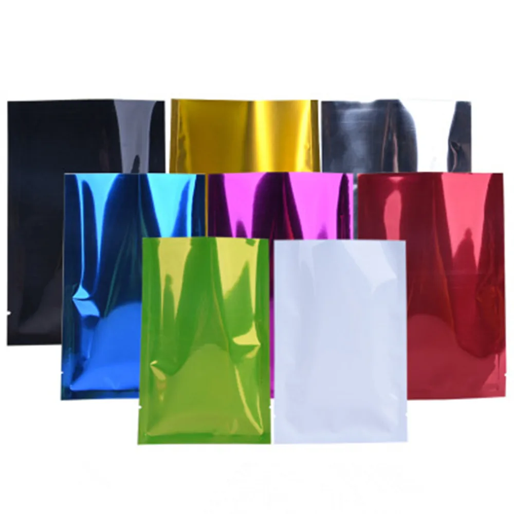 

1000Pcs 8x12cm Open Top Aluminum Foil Package Bags Vacuum Heat Sealing Storage Bags Recyclable Beans Nuts Retail Pouches