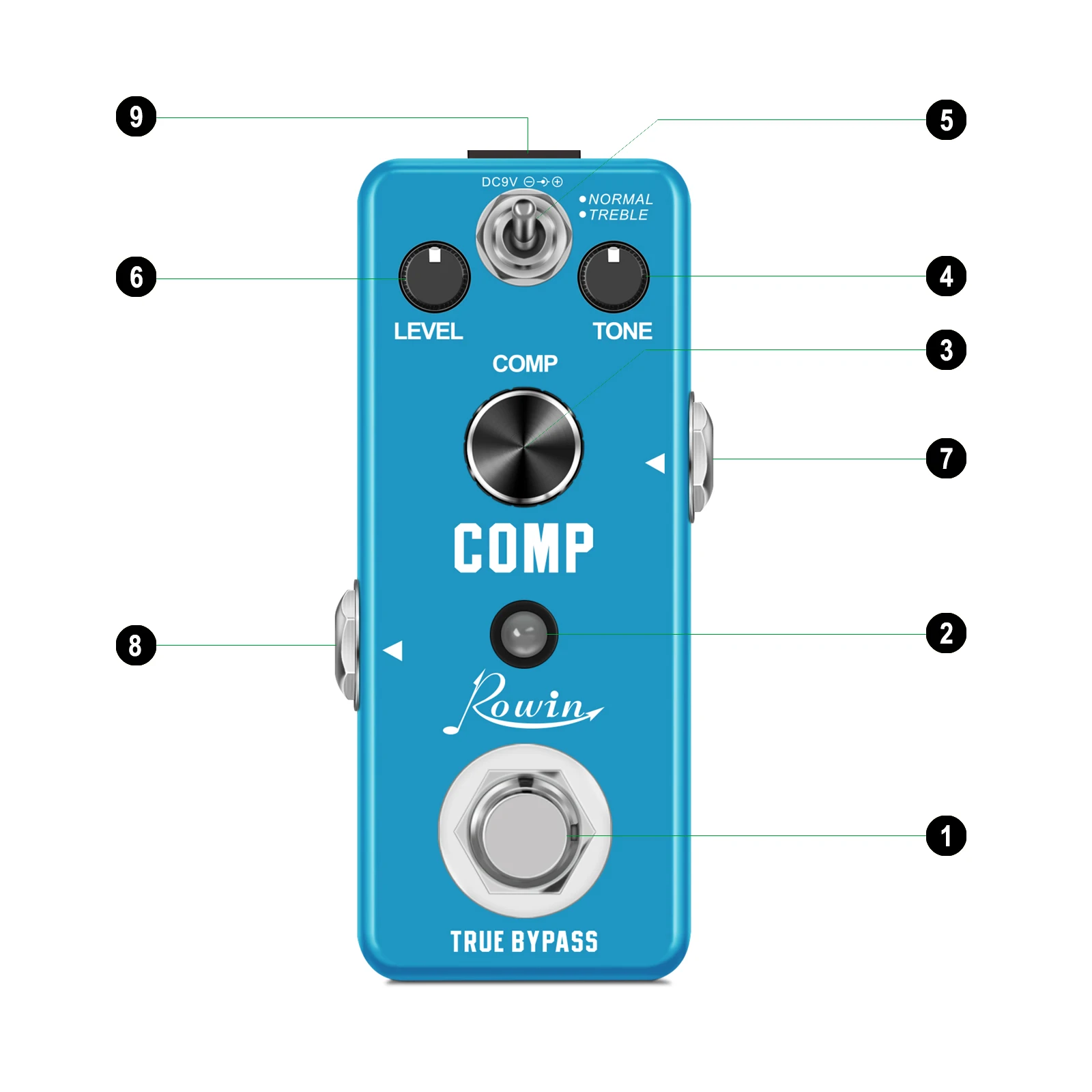 rowin lef 333 gitarre kompressor pedal digitale comp wirkung pedale für elektrische gitarre klassische studio grade kompressoren free global ship