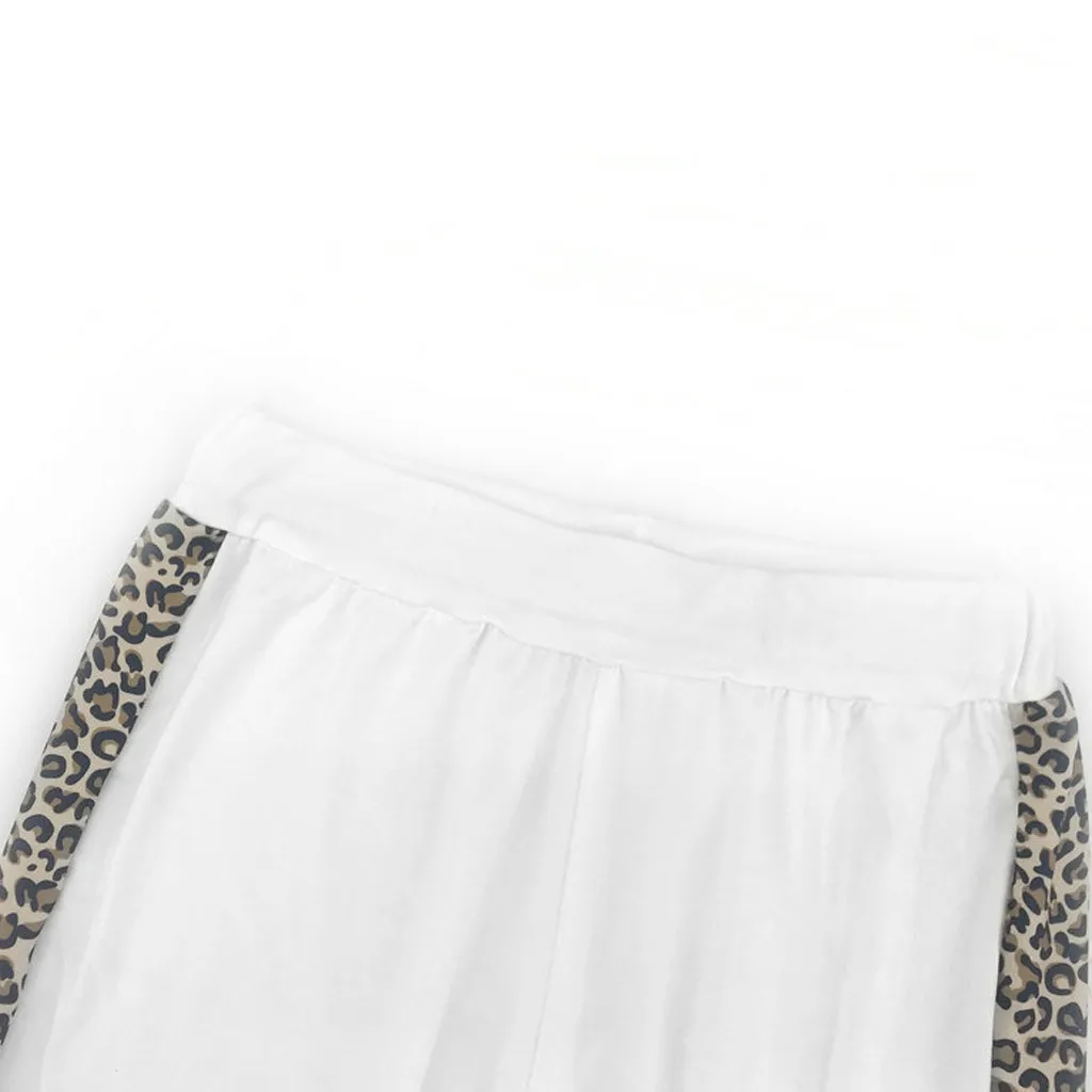 Женский спортивный костюм с леопардовым принтом женский сексуальный