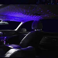 1x usb decorative lamps adjustable car interior decor light mini led car roof star night light projector atmosphere galaxy lamp