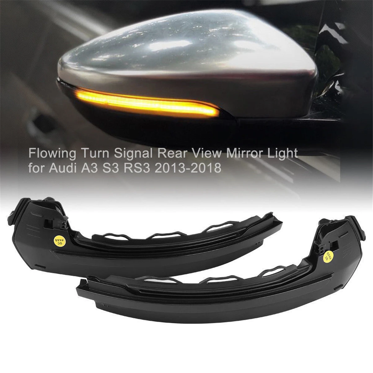 

Для Audi A3 8V S3 RS3 гибкие чехлы из термопластичного полиуретана (динамический боковое зеркало светильник светодиодный индикатор сигнала повор...