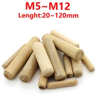 m5 m6 m8 m10 m12 wooden dowel cabinet drawer round fluted wood craft pins rods set furniture fitting wooden dowel pin 50100pcs