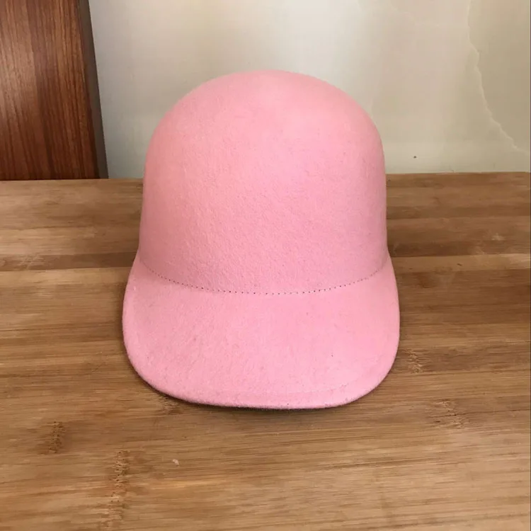 Шерстяная шапка для конного спорта розовая Кепка оранжевая бейсболка модная