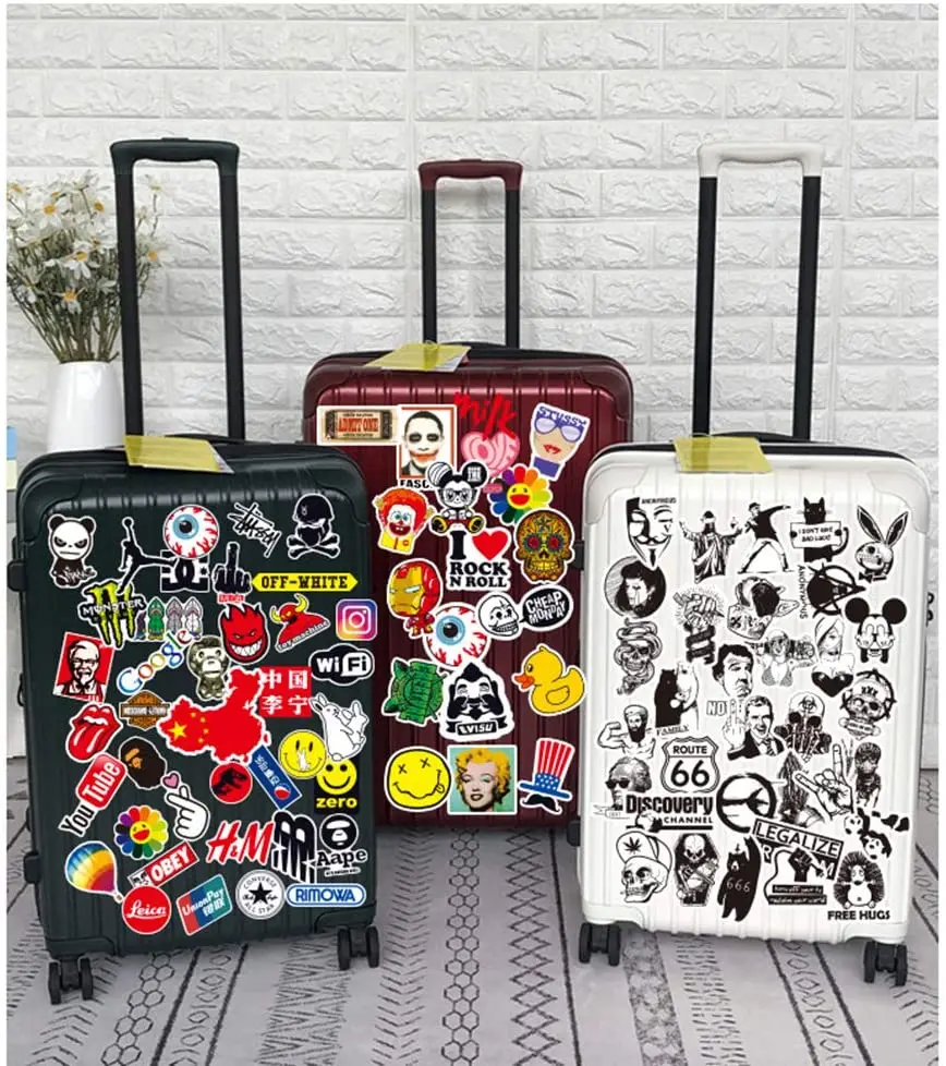 

100 Pcs Cool Neon Stickers Bicycle Phone Suitcase Guitar Bumper Skateboard Backpack naklejki Graffiti Waterproof Stickers