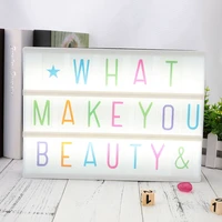 lighting letters 85pcs a4 led tool gifts cinematic diy sign card boxes gift cards light up box message boardno box