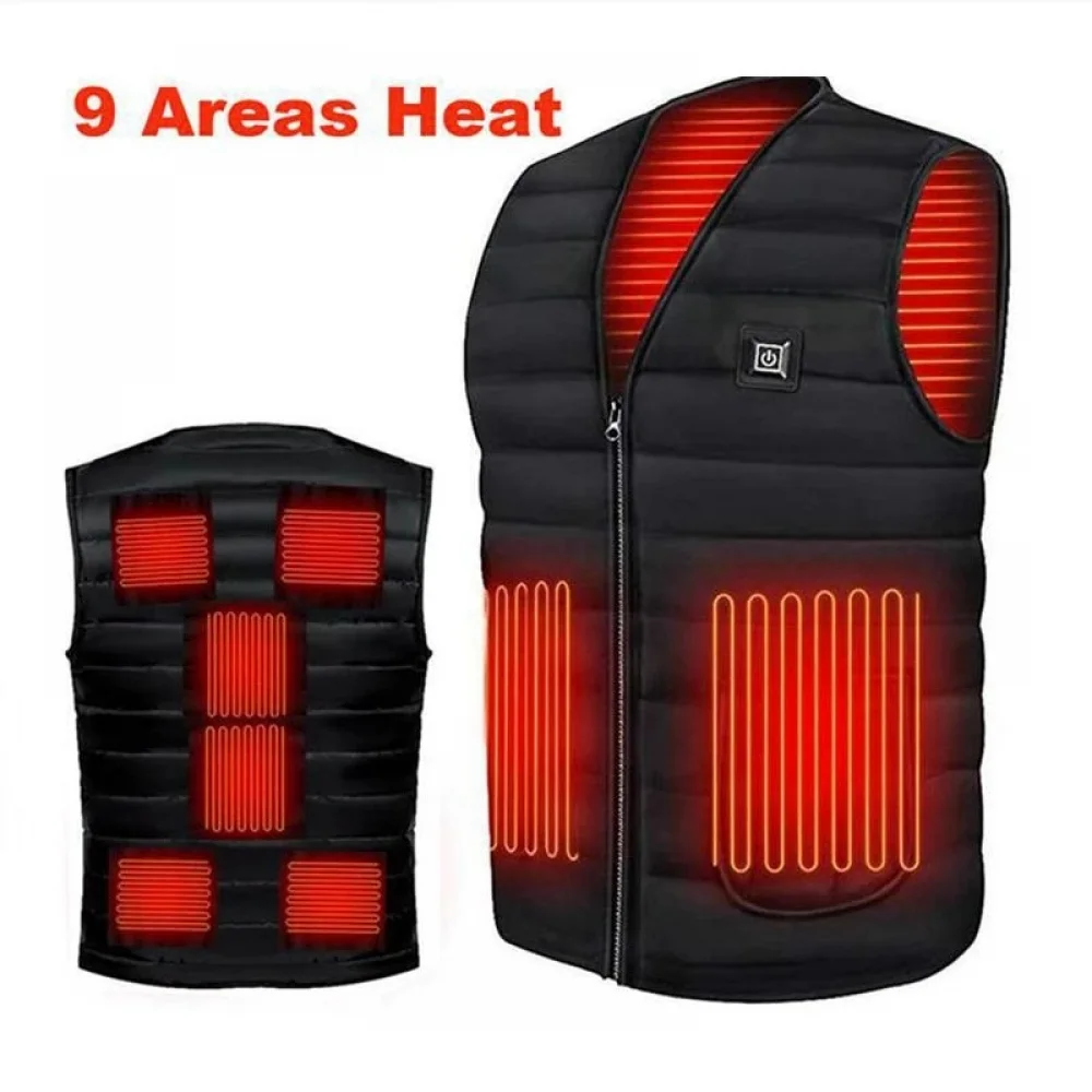 

New Vest Jacket Fashion Men Women Coat Clothes Intelligent Electric Heating Thermal Warm Clothes Winter Heated Hunt