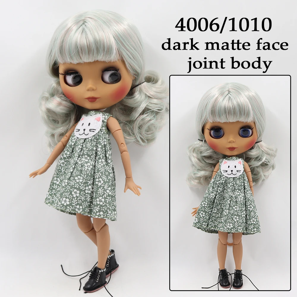 Фабрика blyth кукла bjd шарнир тела белая кожа bjd 30 см матовый лица резные губы с бровей индивидуальные лица
