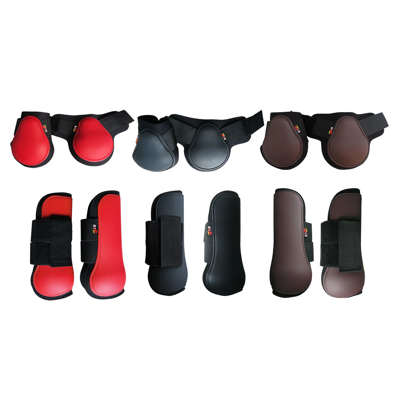 Horse Leg Tendon Boots Exercise Adjustable Brace PU Leather Protective Guard | Спорт и развлечения