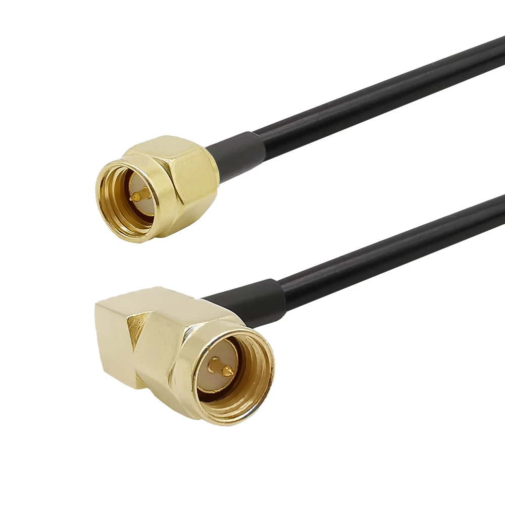 

SMA Male to SMA Male прямоугольный с соединительной линией RF Коаксиальный RF LMR195 гибкий кабель с низкими потерями антенна удлинитель провода перемыч...