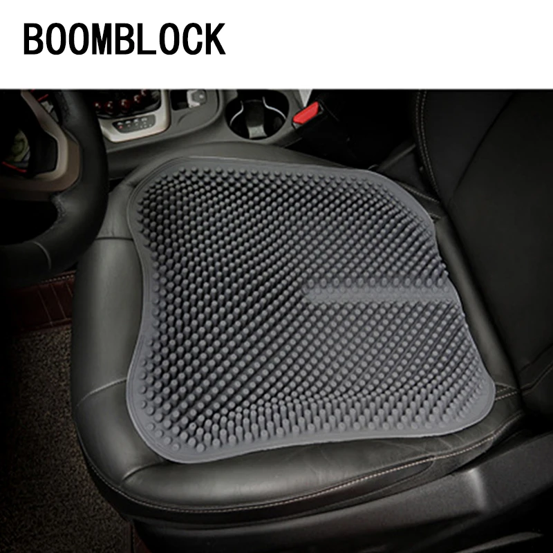 BOOMBLOCK Car Accessories Silicone Massage Seat Cushion For Peugeot 307 206 Jeep Ford Focus 2 3 VW Polo Golf 4 5 7 Touran T5 T4