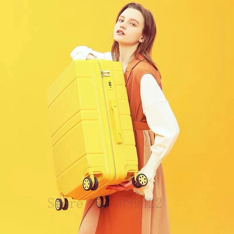 Новый Дорожный комплект чемоданов Модный женский чемодан на колесиках 20/22/24/26/28