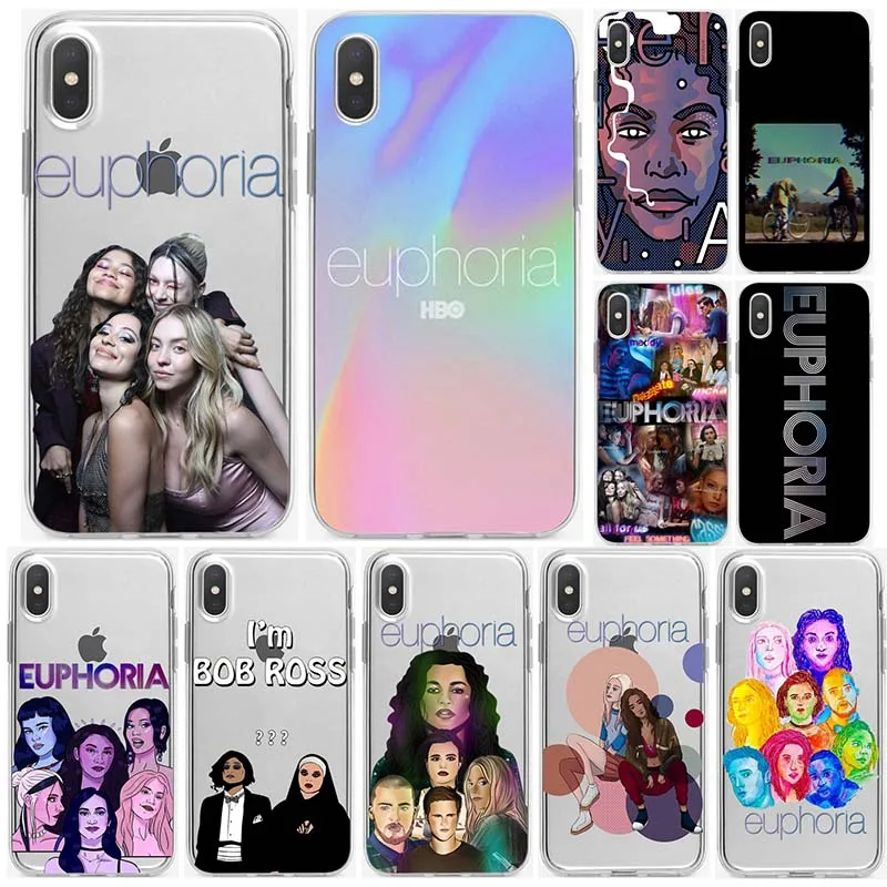 Американский ТВ серии Euphoria Fundas чехол для iPhone 11 12Pro мини Max X XR XS макс 7 8 Plus телефона