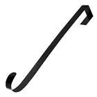 Дверной Железный крючок-вешалка, вешалка для венков, крючок-органайзер для рождественского венка, сумок, шляп, халата, съемная стойка для хранения