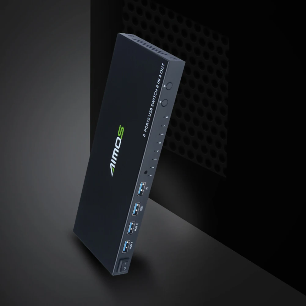 

8 Ports KVM Switch Splitter Adapter 1080P 4K Computers Sharing Devices Peripheral HDMI-compatible for Keyboard Mouse