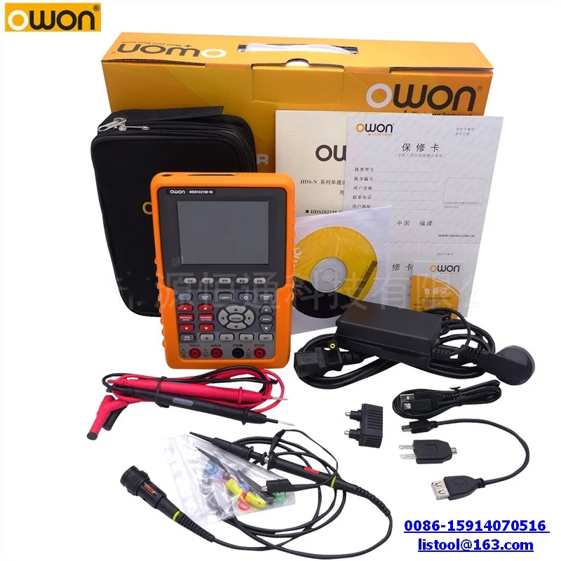 OWON цифровой осциллограф HDS1021M N с |tester|tester meter |