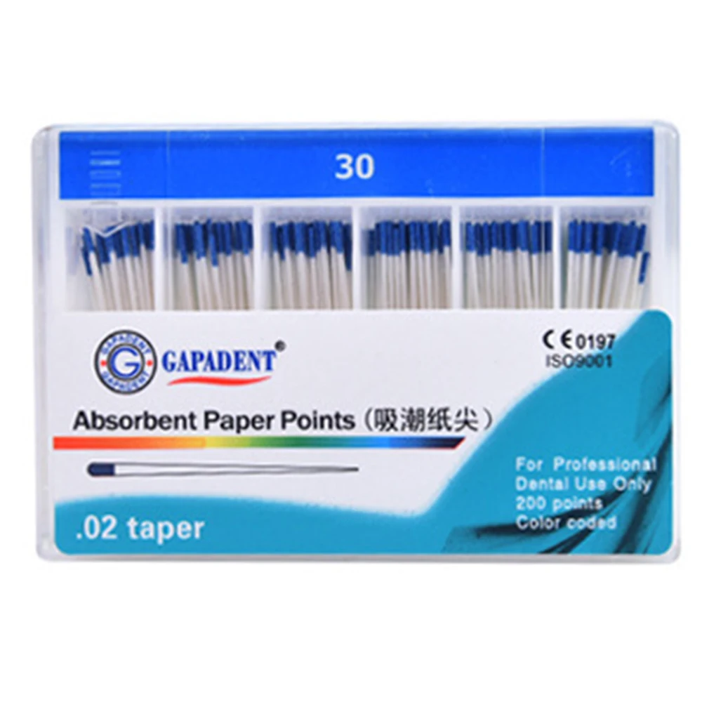 200 шт./упак. Стоматологическая абсорбирующая бумага для отмены корней
