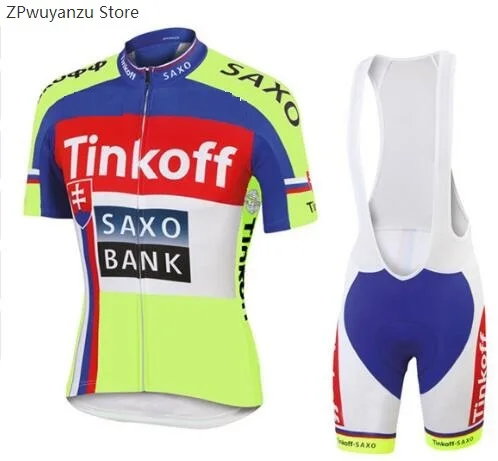 Новый 2019 Saxo Bank Tinkoff команда Велоспорт Джерси НАБОРЫ MTB велосипед дышащие шорты