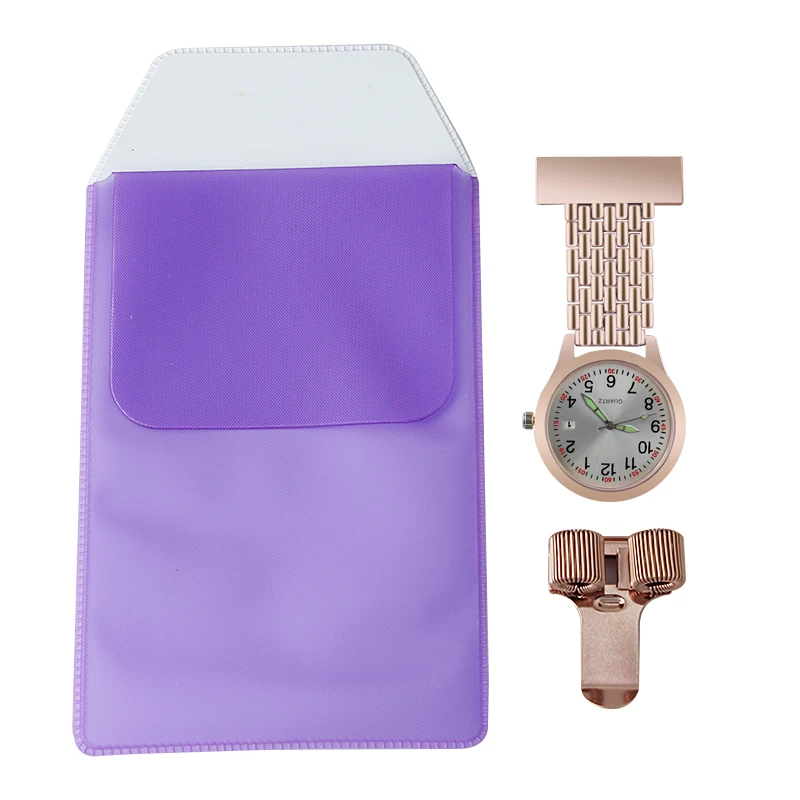 ALK Fob карманные часы для медсестры с зажимами для ручек, набор из трех предметов, сумка для медсестры, 6 цветов, подарок для медсестры, кварцев... от AliExpress WW