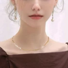 Базовый дизайн панк из нержавеющей стали ожерелье для женщин; Цвет золотистый, серебристый Цвет модные КУБИНСКИЙ звено цепи Чокеры винтажные ожерелья ювелирных изделий