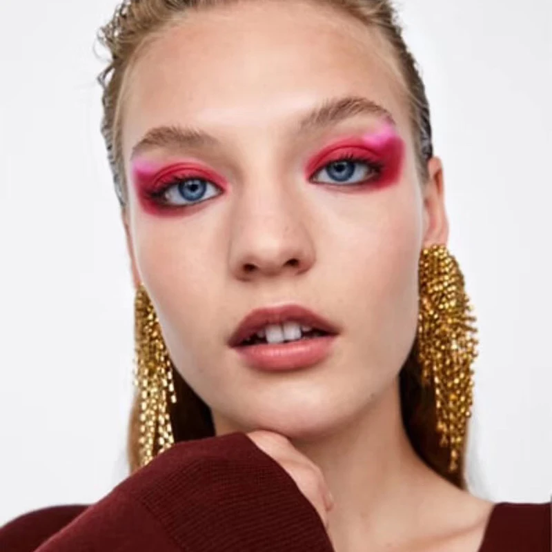 Bestessy, модные серьги-капли ZA из смолы для женщин, свадебные ювелирные изделия, Boho, элегантные блестящие Висячие массивные серьги, деревянные серьги