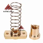 Латунная гайка с ходовым винтом TR8, 1 комплект, с защитой от обратной затяжки, для апгрейда 3D-принтера CR-10Tornado и clone