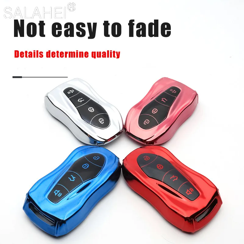 

Soft TPU Car Key Case Cover Protection For Geely New Emgrand GS X6 SUV EC7 Auto Smart Key Protect Holder Shell Accessories