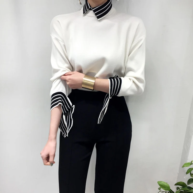 

Простой базовый элегантный модный свитер, рубашка для женщин, новинка 2020, популярный зимний свитер, рубашка, базовая простая однотонная уни...