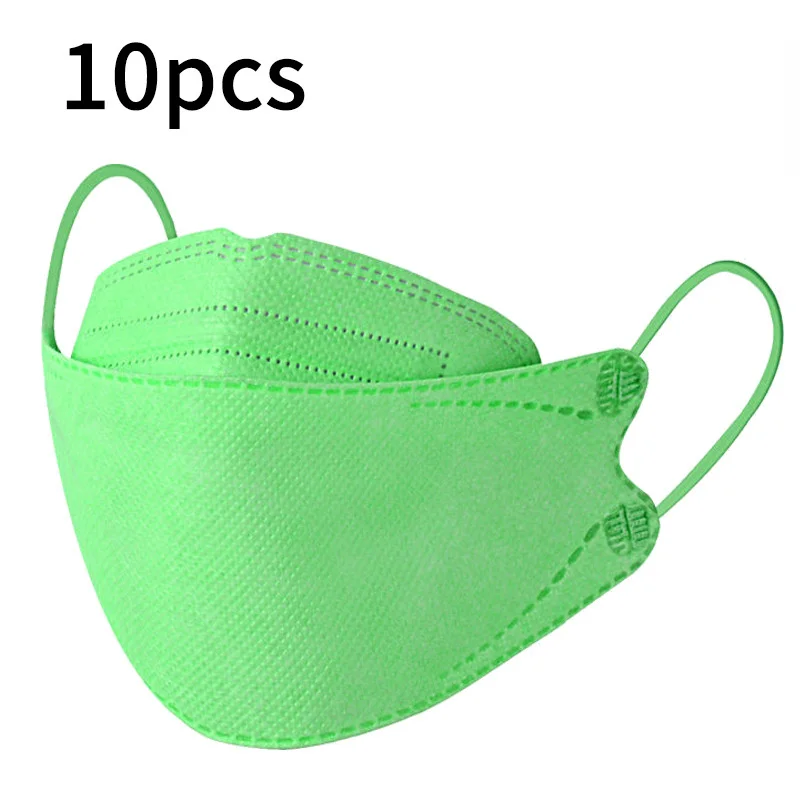 

10pcs Adult Outdoor Solid Color Protection Breathable Fashion Cutton Masks Halloween Cosplay Washable Reusable Face Masks