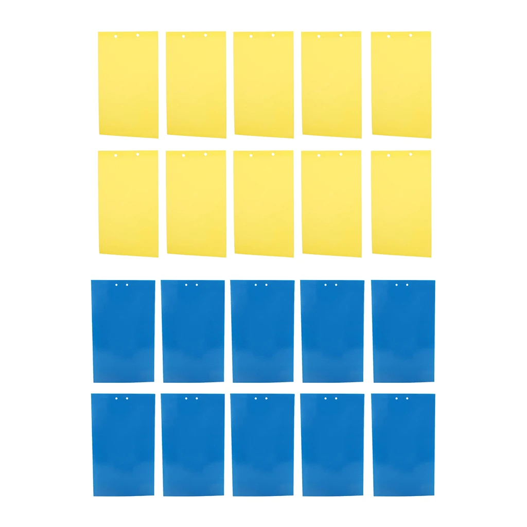 10 шт. липкая ловушка для мух и грибков насекомых крытых наружных фруктов защиты